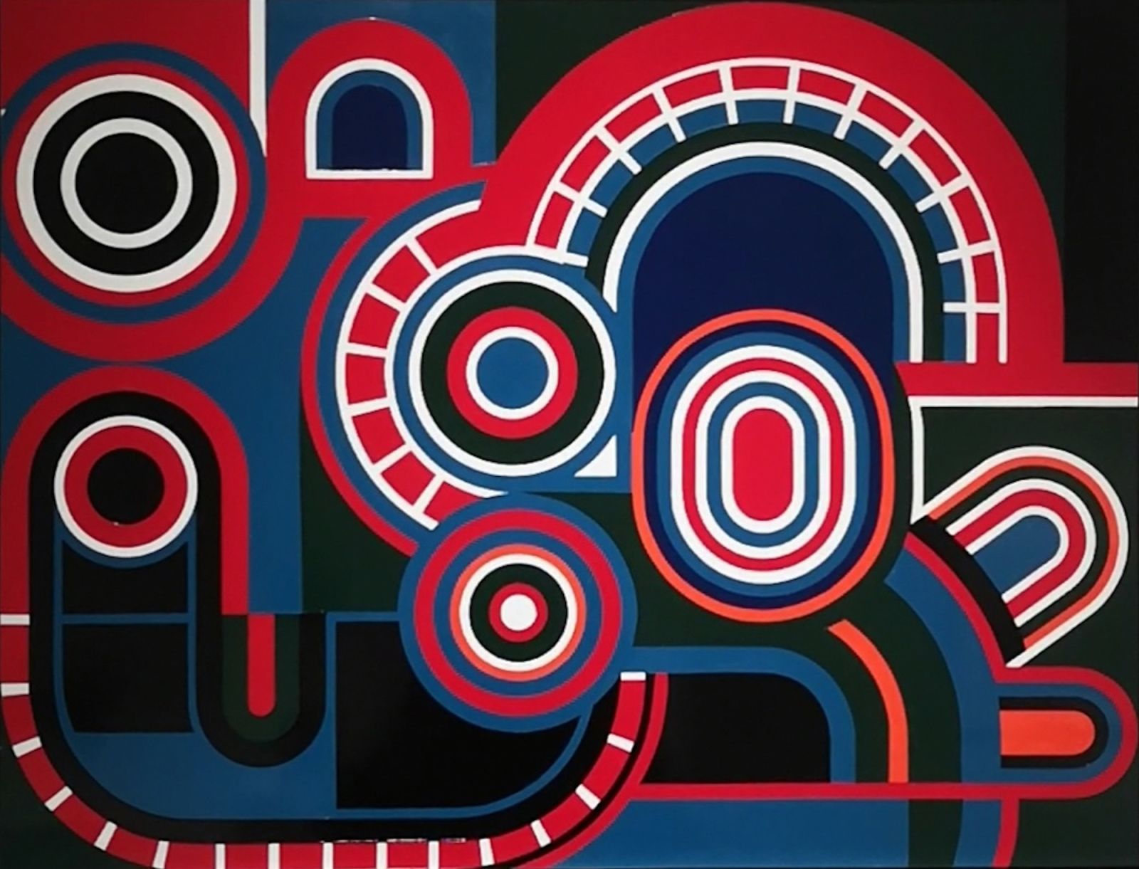 Jean DEWASNE Homéostasie, vers1970 Laque glycérophtalique sur panneau 50 x 65 cm Titrée et signée au dos  _Provenance succession de l'artiste_Courtesy Galerie Patrice Trigano copie.jpg